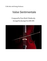 Valse Sentimentale (Cello Solo with String Orchestra) E minor Orchestra sheet music cover